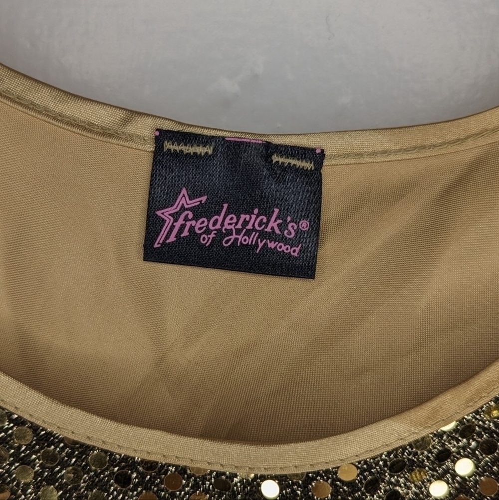 Fredericks of Hollywood Sequin Tank Woman's  M - Picture 3 of 3